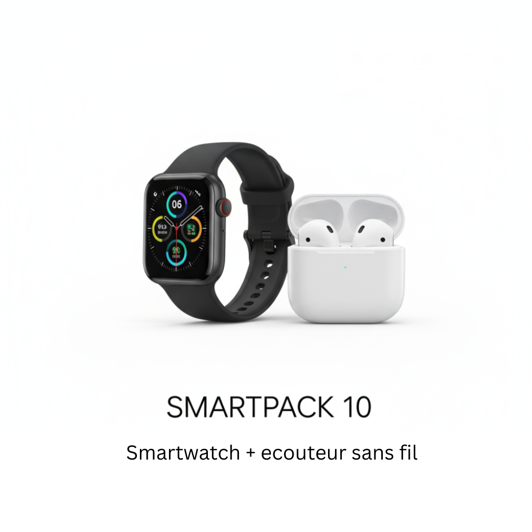 SmartPack 10 - Kit smartwatch séries 10 + écouteurs sans fil
